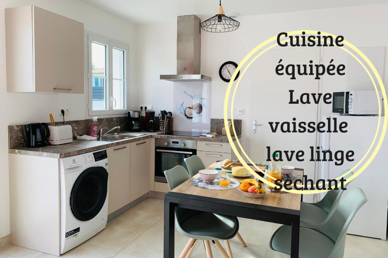 Le Mousse Maison Avec Piscine/Parking/Wifi/Plages 5Kms Les Mathes Luaran gambar